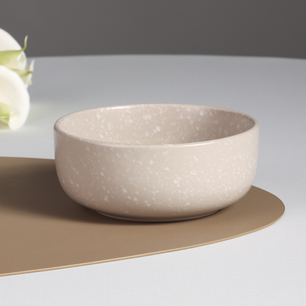 MILLIMI Салатник 620мл, 14.5х6см, керамика, бежевый, арт.№ 824-182