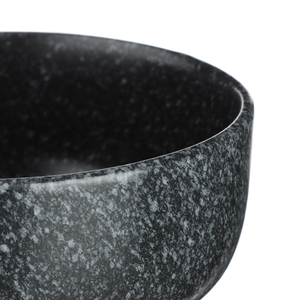 MILLIMI Набор столовой посуды 16 предметов (тарелка 26 см - 4 шт., тарелка 20 см - 4 шт., салатник 14 см - 4 шт., кружка 340 мл - 4 шт.) керамика, черный, арт.№ 824-184