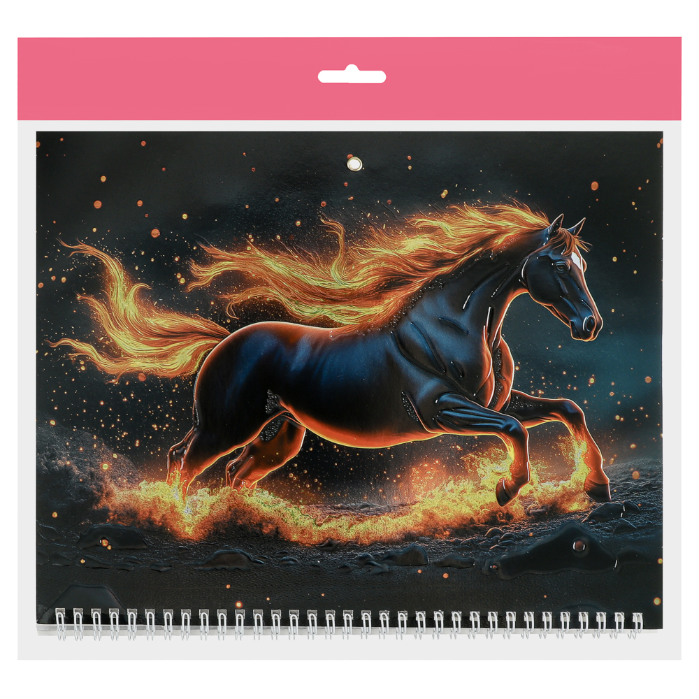 Календарь квартальный Символ Года 2026, 31x68см, тиснение с металлизированным покрытием, арт.№ 584-806