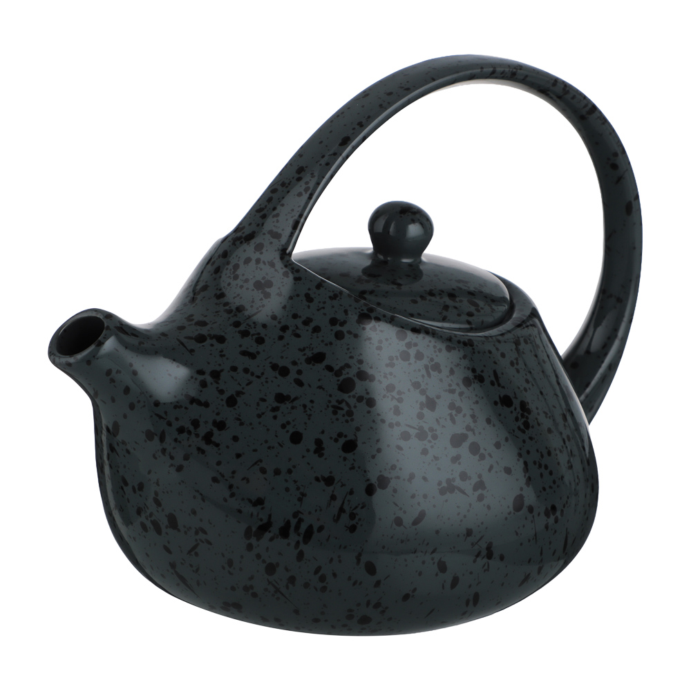 MILLIMI Оникс Чайник заварочный, 800мл, 21х13,5х15см, фарфор, арт.№ 816-066