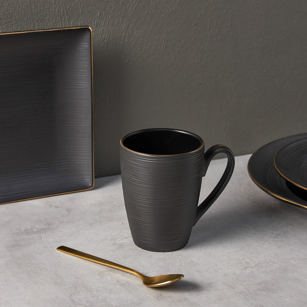 BY COLLECTION Black Line Кружка, 350мл, фарфор, арт.№ 816-423