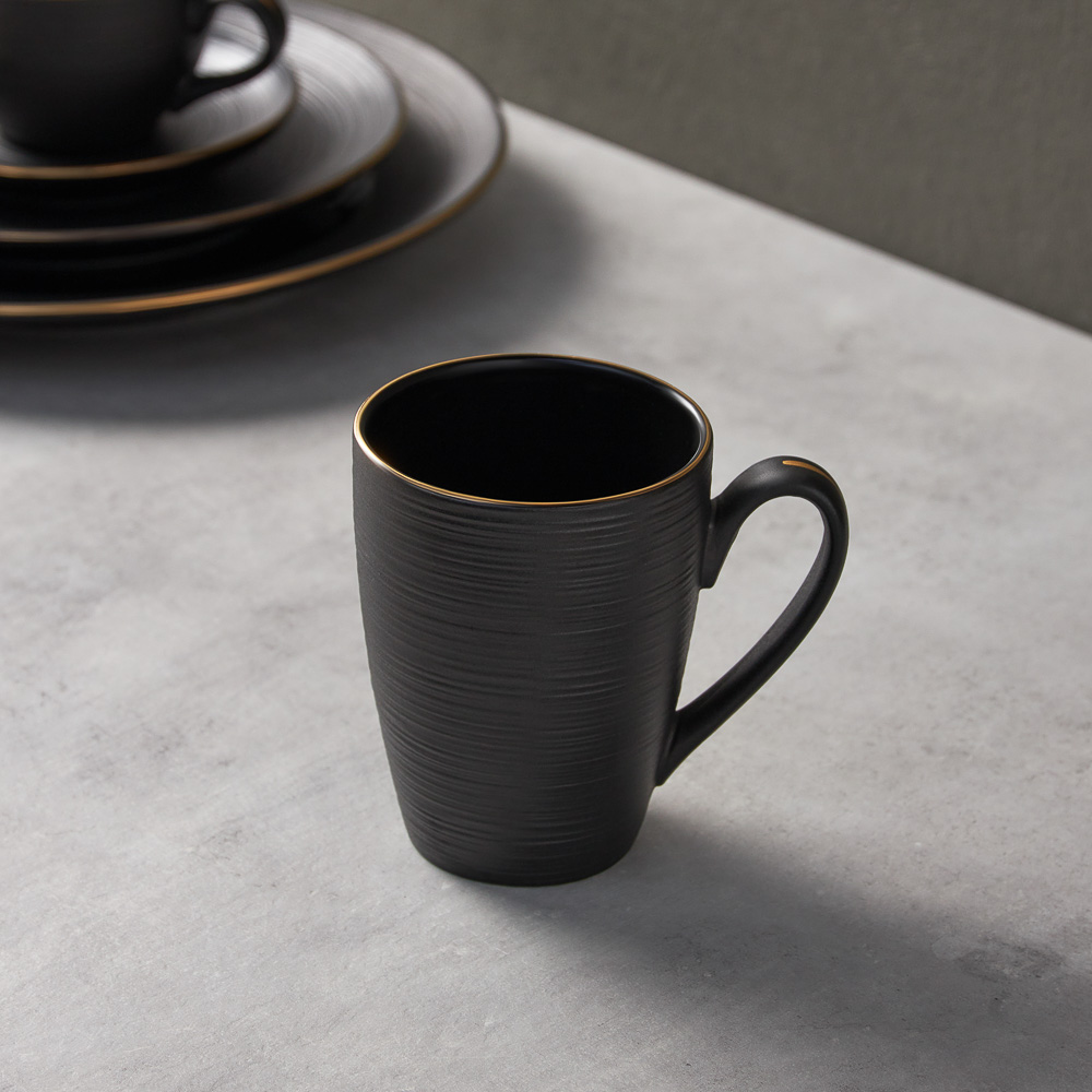 BY COLLECTION Black Line Кружка, 350мл, фарфор, арт.№ 816-423