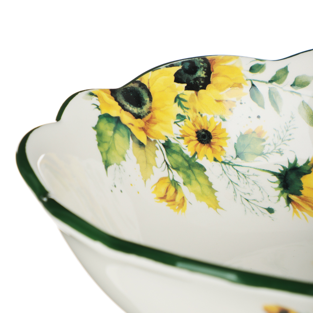 MILLIMI Подсолнухи Салатник, 800мл, 20,5х6см, керамика, арт.№ 824-661