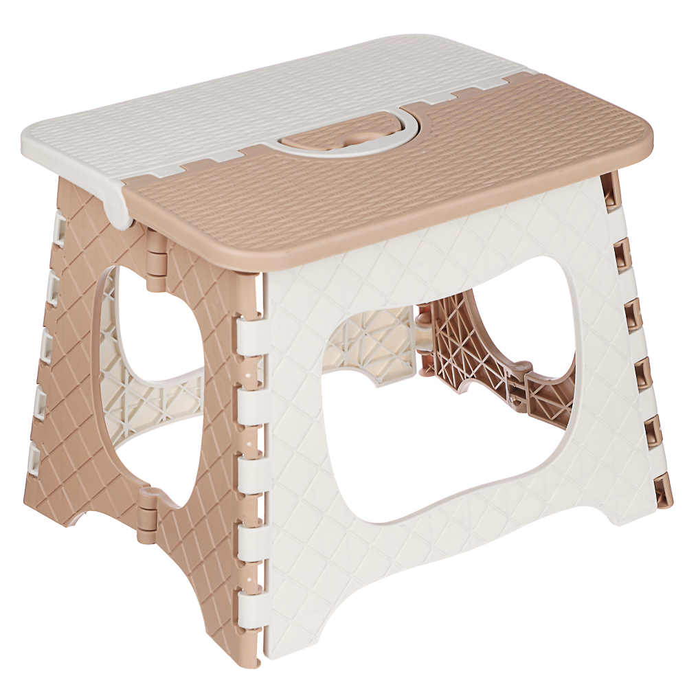 VETTA Табурет складной с ручкой, 28x23,5x22,5 см, пластик, арт.№ 465-267