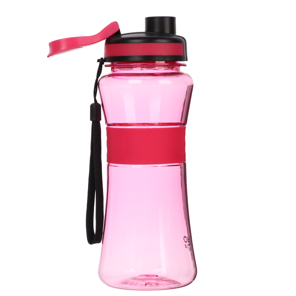 SILAPRO Спортивная бутылка с сеточкой 22х8см, 700мл, силикон, PC, арт.№ 088-010