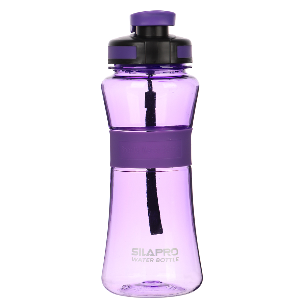 SILAPRO Спортивная бутылка с сеточкой 22х8см, 700мл, силикон, PC, арт.№ 088-010