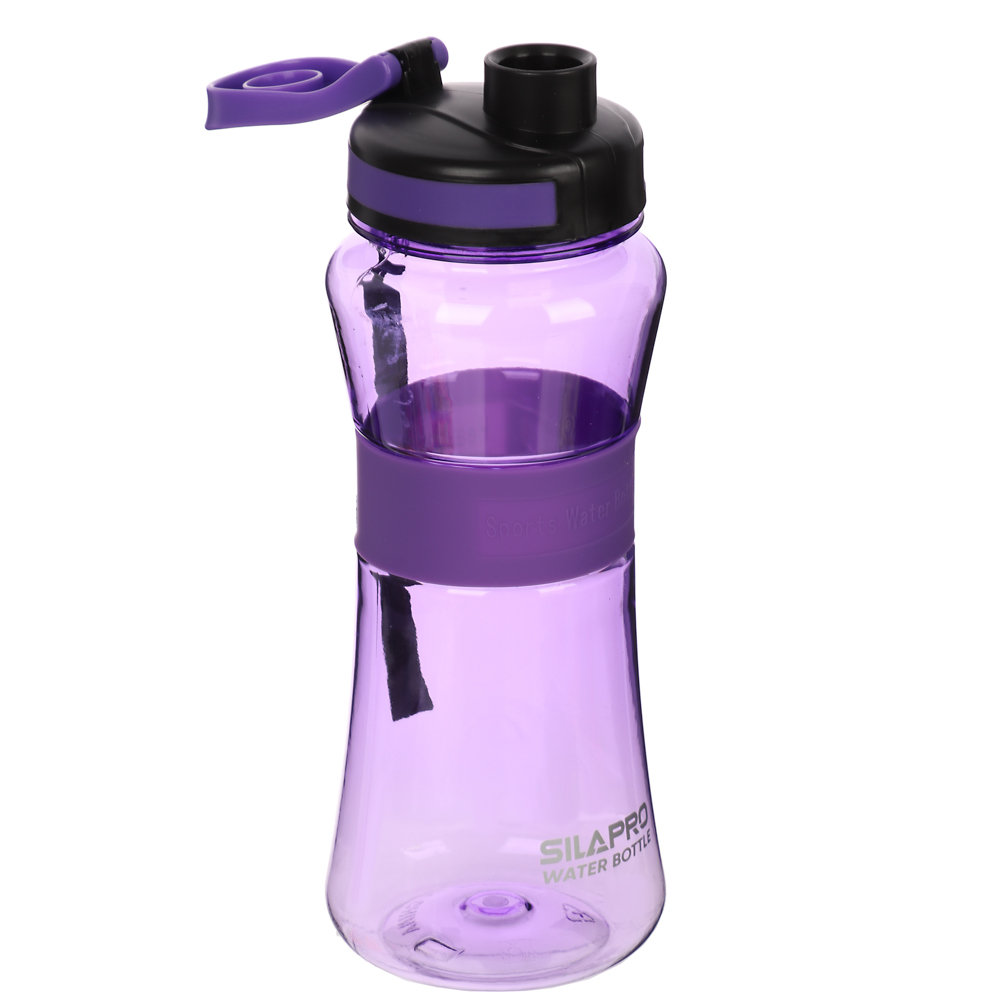 SILAPRO Спортивная бутылка с сеточкой 22х8см, 700мл, силикон, PC, арт.№ 088-010