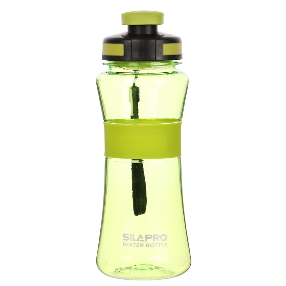 SILAPRO Спортивная бутылка с сеточкой 22х8см, 700мл, силикон, PC, арт.№ 088-010