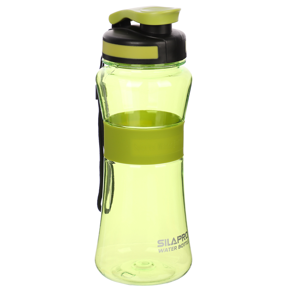 SILAPRO Спортивная бутылка с сеточкой 22х8см, 700мл, силикон, PC, арт.№ 088-010