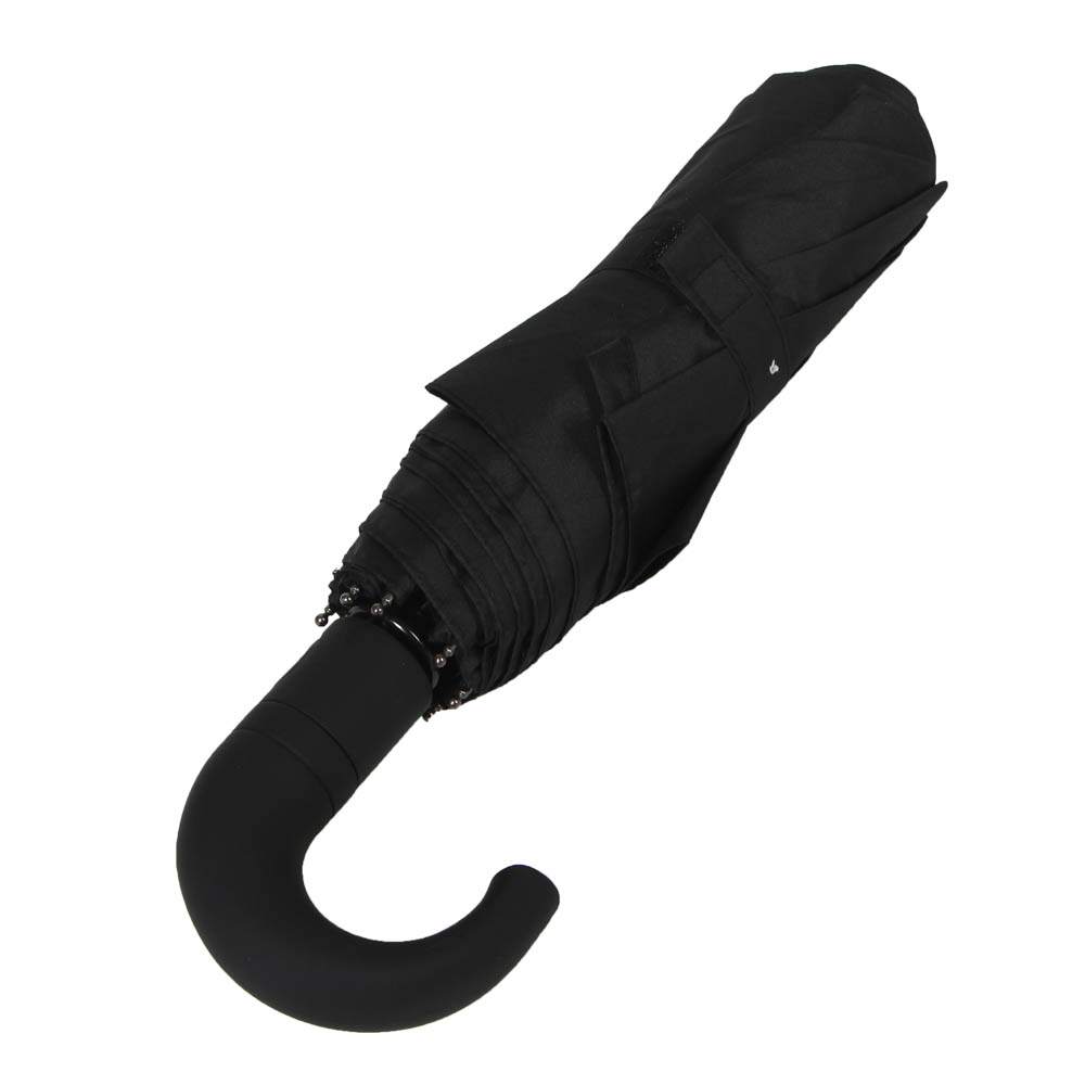 Зонт мужской, автомат, сплав, пластик, полиэстер, 55см, 8 спиц, черный, арт.№ 302-317