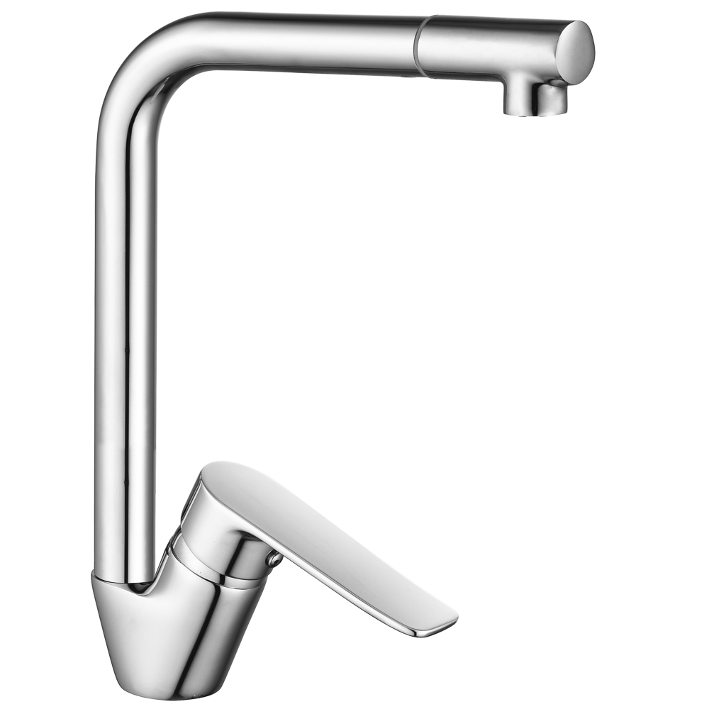 RAIN Смеситель для кухни Агат, высокий излив, картридж 35мм, латунь, хром, арт.№ 561-012