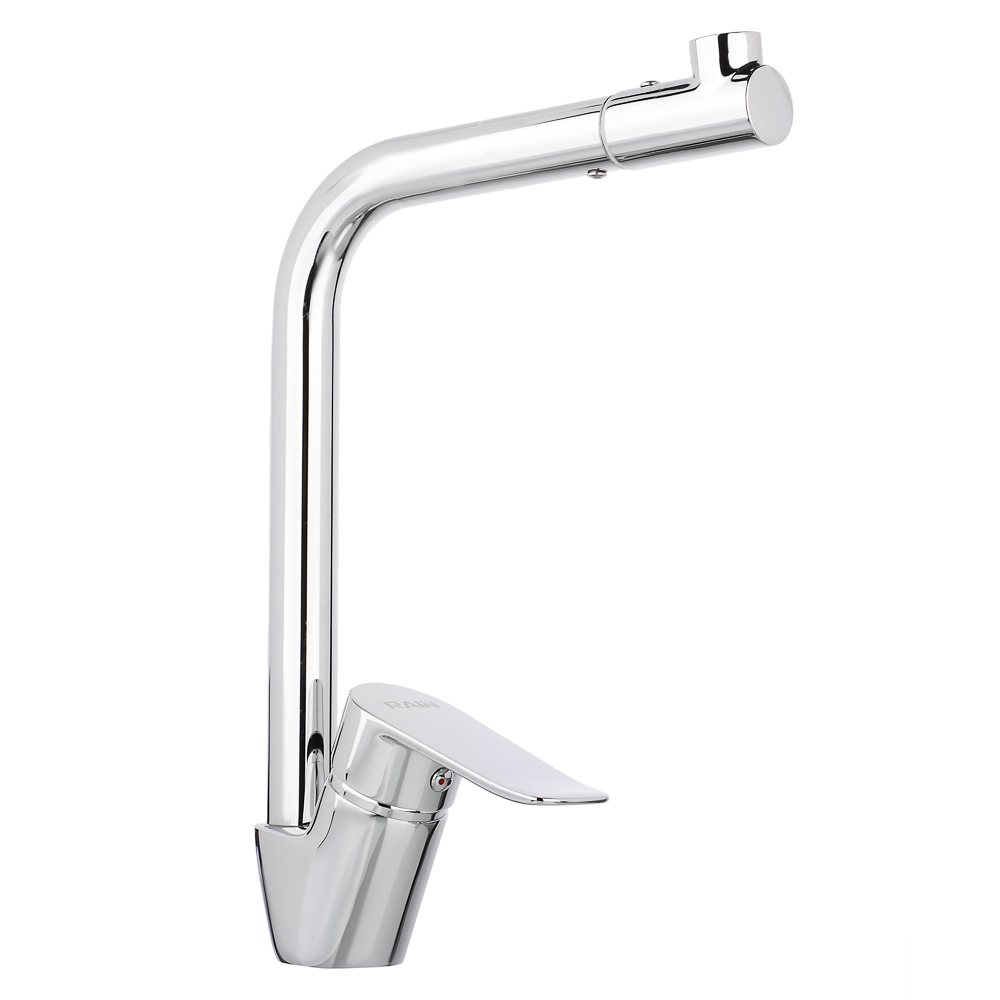 RAIN Смеситель для кухни Агат, высокий излив, картридж 35мм, латунь, хром, арт.№ 561-012