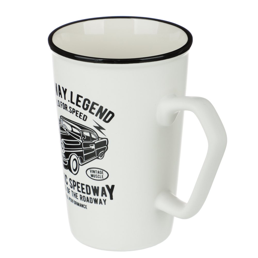 MILLIMI Ретро Кружка 410мл, фарфор, 4 дизайна, арт.№ 806-069