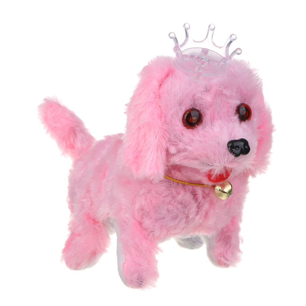 ИГРОЛЕНД Питомец интерактивный плюшевый, движение, звук, свет, пластик, текстиль, 19х9х13см, 2хАА, арт.№ 272-856