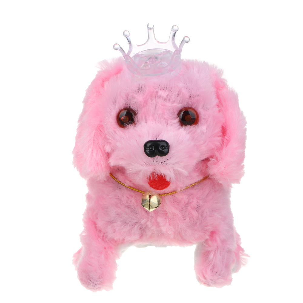 ИГРОЛЕНД Питомец интерактивный плюшевый, движение, звук, свет, пластик, текстиль, 19х9х13см, 2хАА, арт.№ 272-856