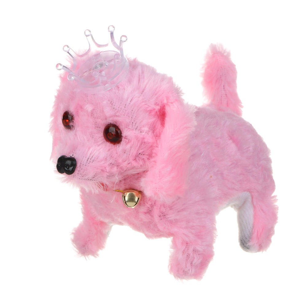 ИГРОЛЕНД Питомец интерактивный плюшевый, движение, звук, свет, пластик, текстиль, 19х9х13см, 2хАА, арт.№ 272-856