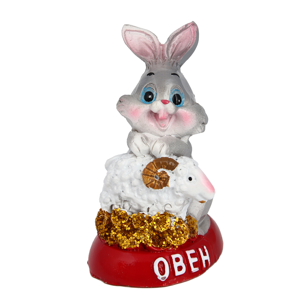 СНОУ БУМ Фигурка Символ года, 6x4x3,2 см, полистоун, Знаки Зодиака, 12 дизайнов, арт.№ 398-448