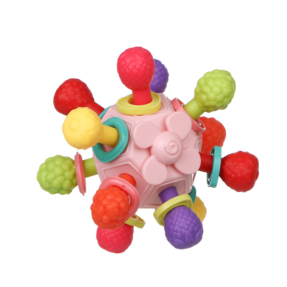 ИГРОЛЕНД Развивающая игрушка "Бизи-шар", ABS, 10,7х6,7х9,8см, 2 дизайна, арт.№ 262-546