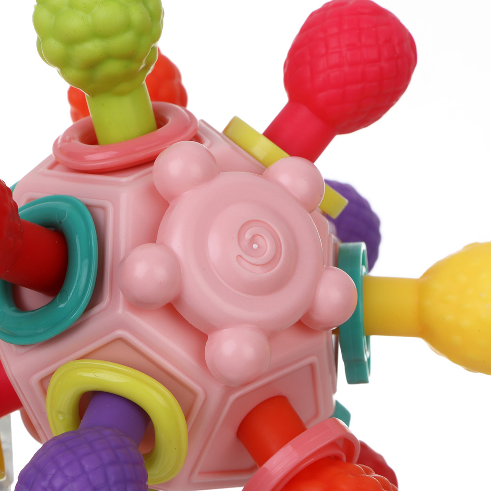 ИГРОЛЕНД Развивающая игрушка "Бизи-шар", ABS, 10,7х6,7х9,8см, 2 дизайна, арт.№ 262-546