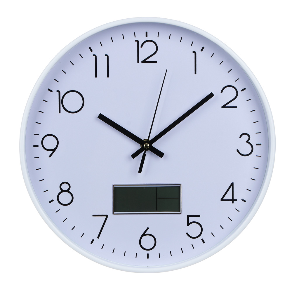 LADECOR CHRONO Часы настенные круглые, пластик, d30 см, 1xAA, арт.06-36, арт.№ 581-324