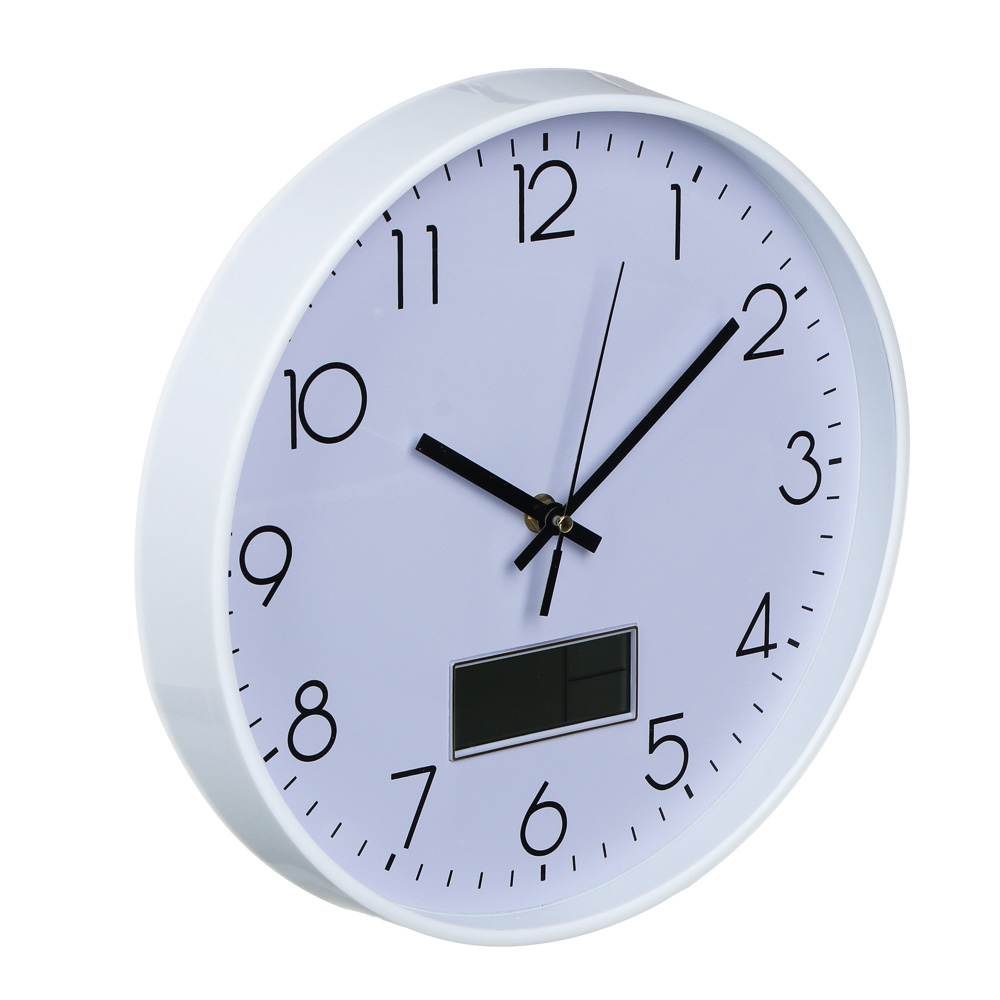 LADECOR CHRONO Часы настенные круглые, пластик, d30 см, 1xAA, арт.06-36, арт.№ 581-324