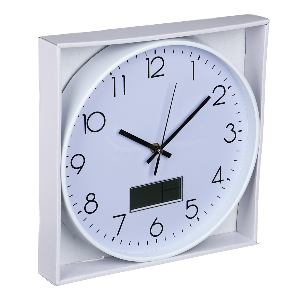 LADECOR CHRONO Часы настенные круглые, пластик, d30 см, 1xAA, арт.06-36, арт.№ 581-324