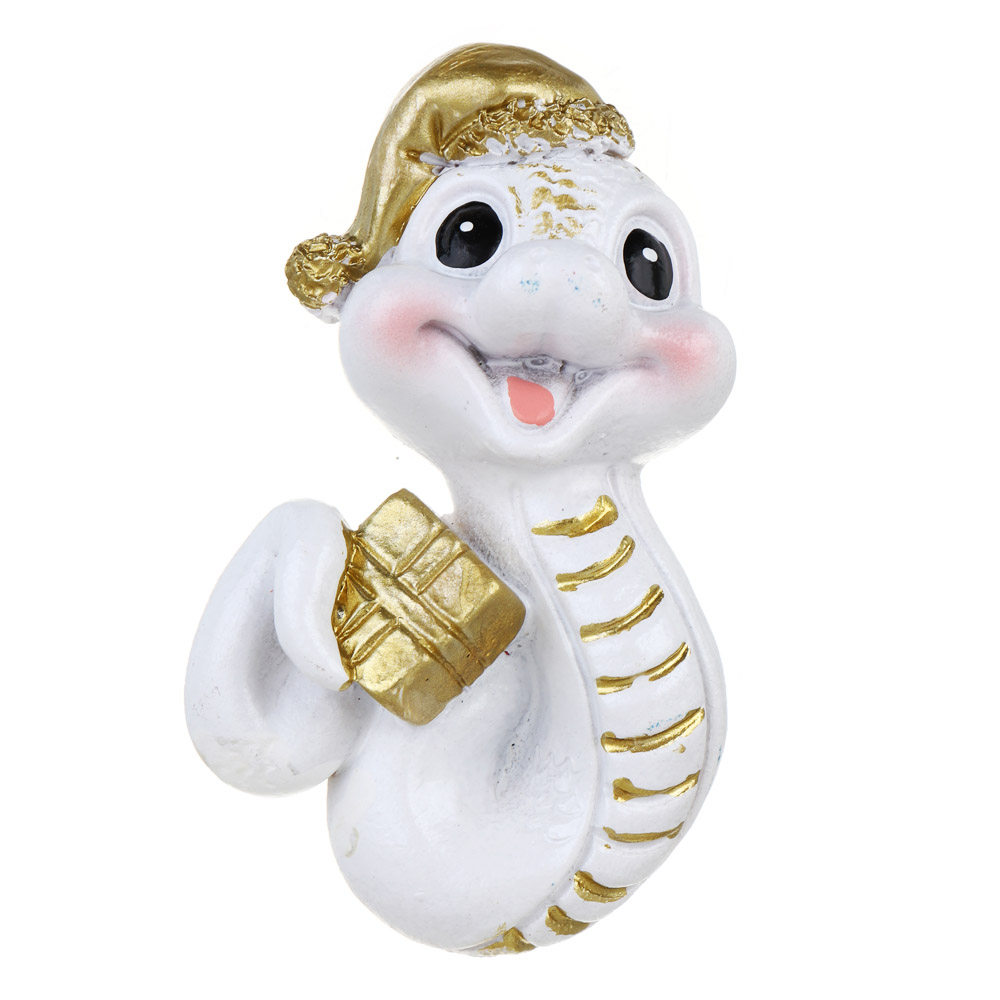 СНОУ БУМ Магнит Символ Года, полистоун, 4,5х1,5х7,5 см, белый, 4 дизайна, арт.№ 705-002