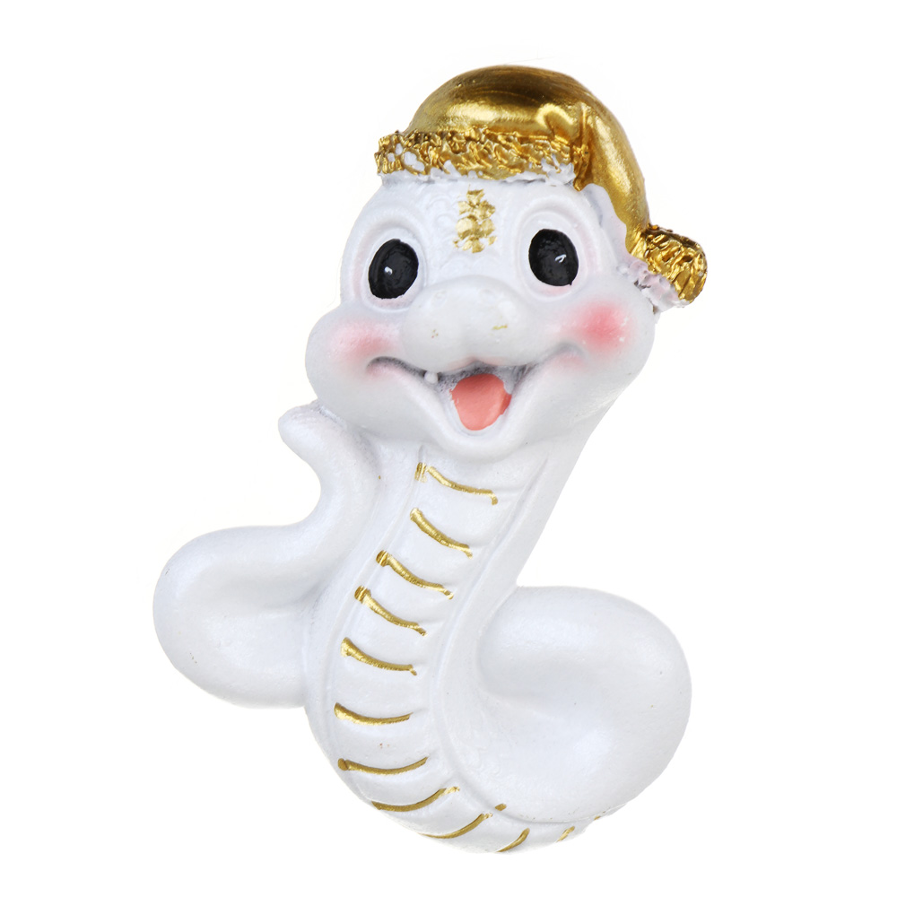 СНОУ БУМ Магнит Символ Года, полистоун, 4,5х1,5х7,5 см, белый, 4 дизайна, арт.№ 705-002