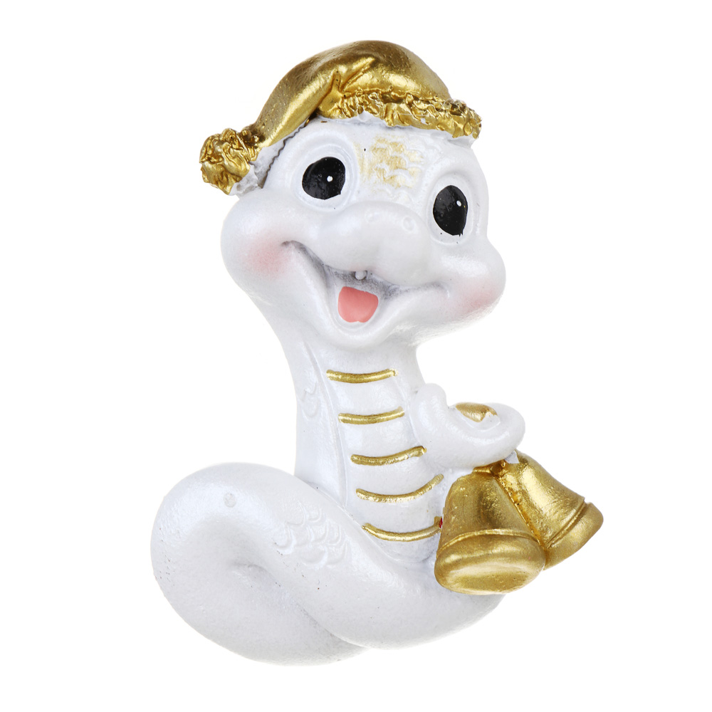 СНОУ БУМ Магнит Символ Года, полистоун, 4,5х1,5х7,5 см, белый, 4 дизайна, арт.№ 705-002