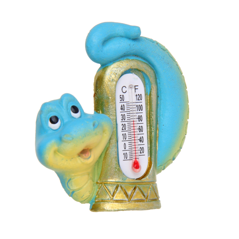 СНОУ БУМ Магнит Символ Года, с термометром, полистоун, 3,5х1,5х6 см,2 дизайна, арт.№ 705-006