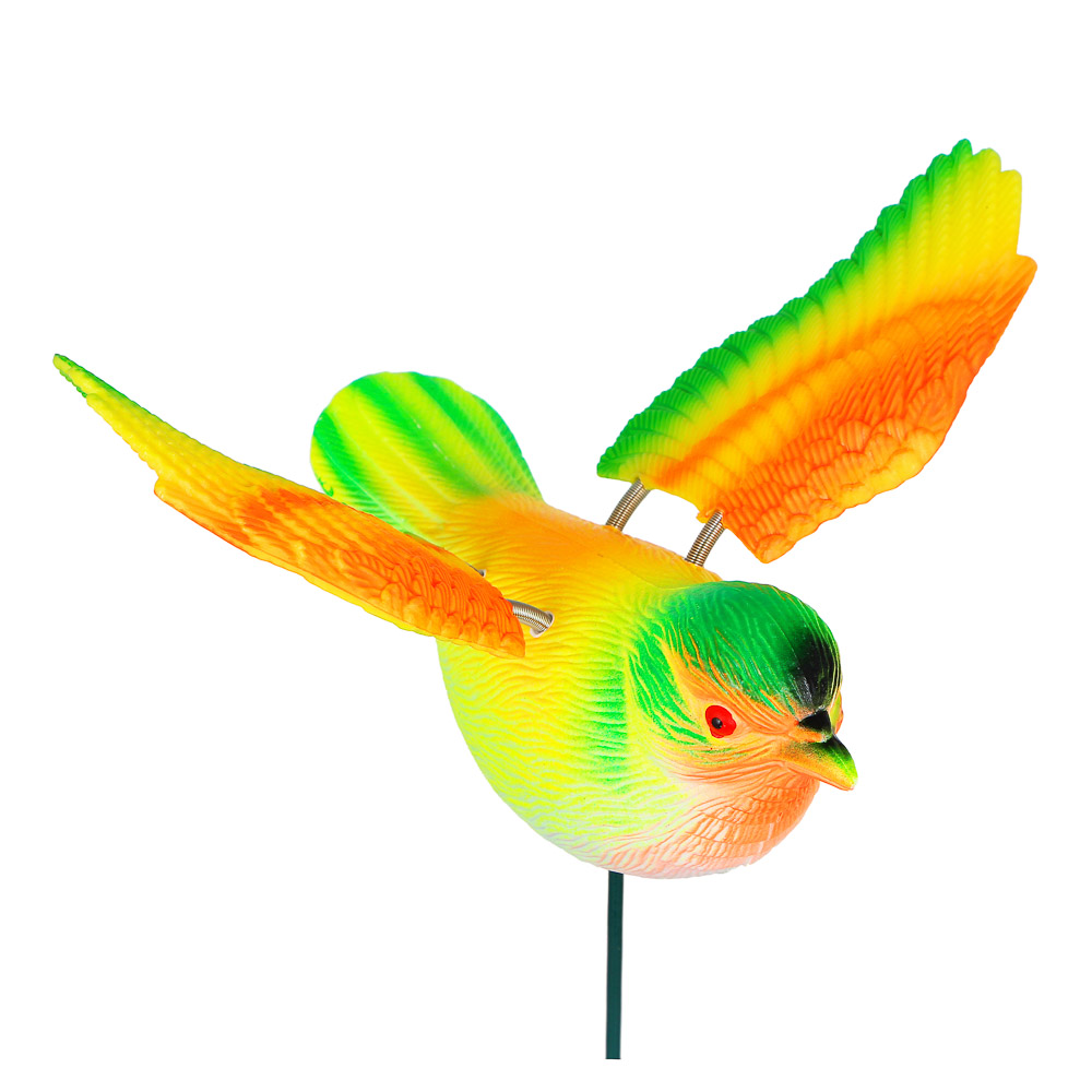 INBLOOM Фигурка на стержне 60см "Птица", пластик, 4 цвета, арт.№ 153-111