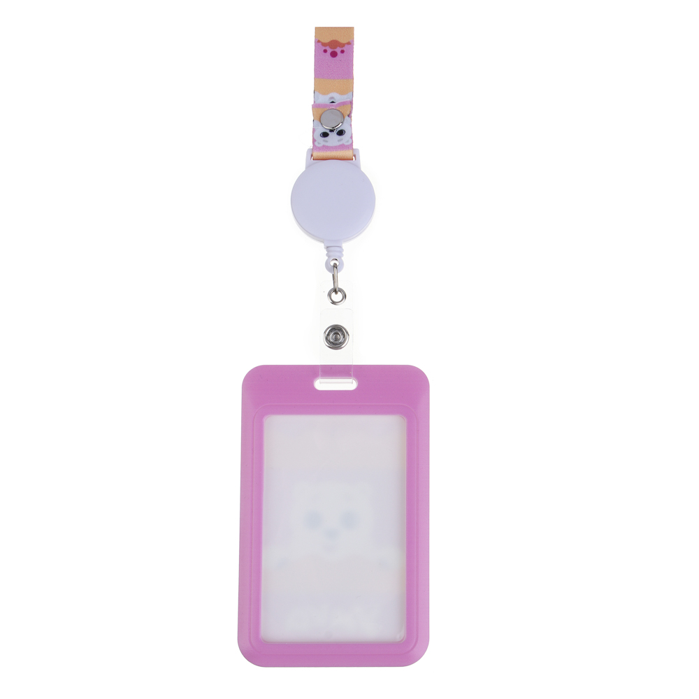 УМКА Чехол для карты, бейджа, пропуска, 11x7см, АБС пластик, шнурок с карабином, арт.№ 805-032