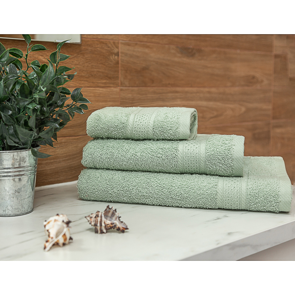 PROVANCE Наоми Полотенце махровое, 100% хлопок, 70х130см, 360гр/м, мятный, арт.№ 484-936