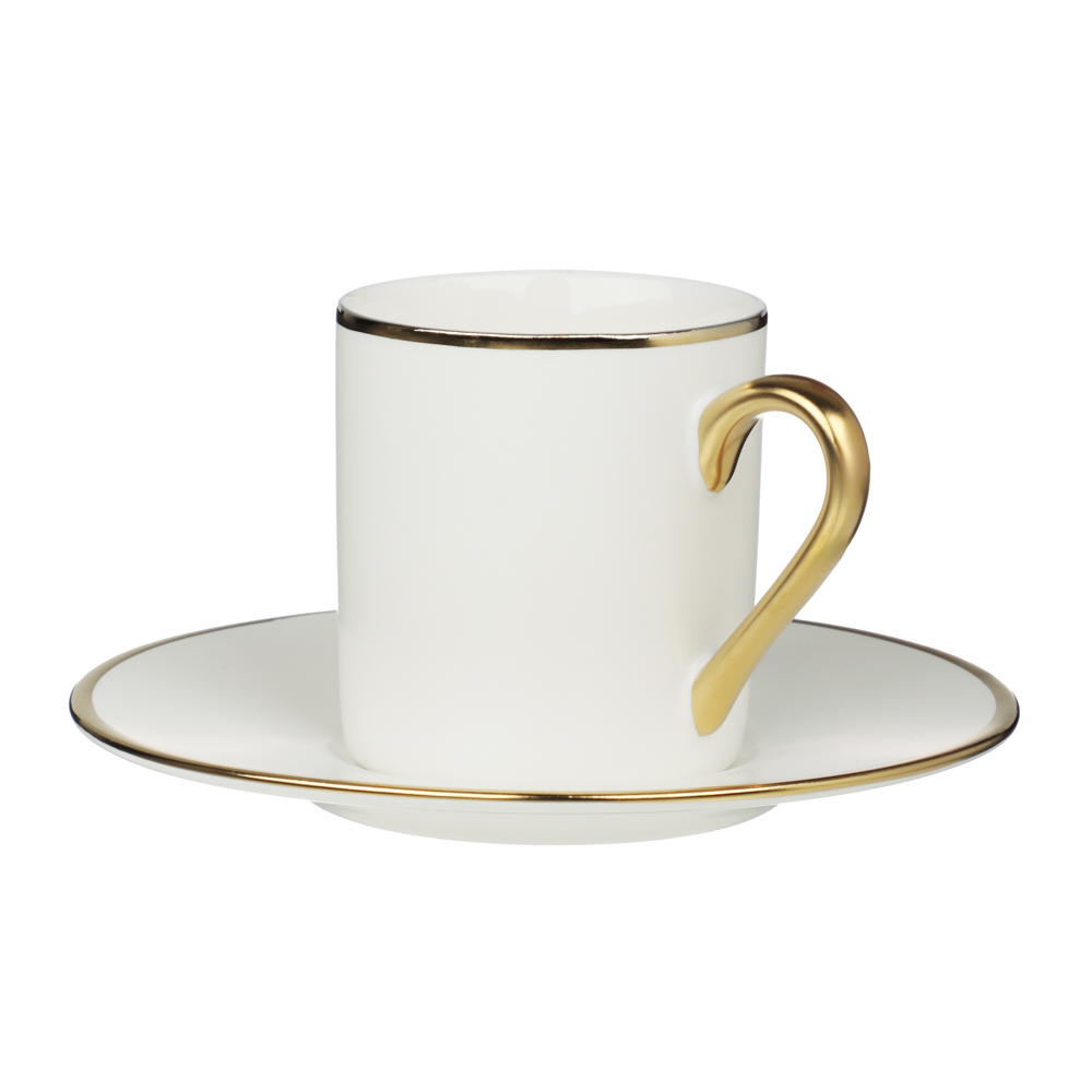 MILLIMI Магма Набор кофейный 2 пр., 100мл, 12,5см, фарфор, белый, арт.№ 802-496