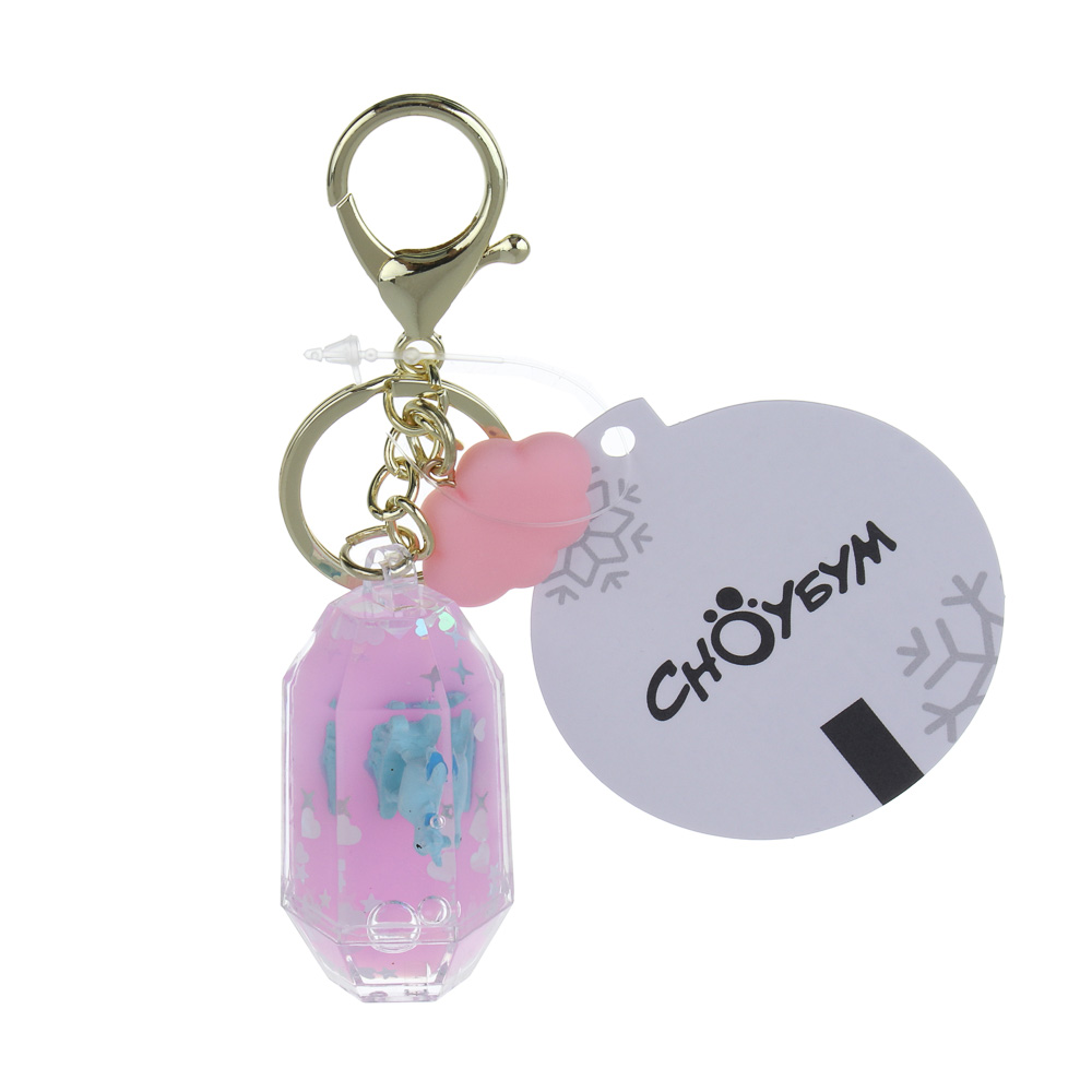 Брелок "Лошадка-Единорог" 2,5x5,5 см СНОУ БУМ, акрил, полистоун, металл, 4 дизайна, арт.№ 705-021