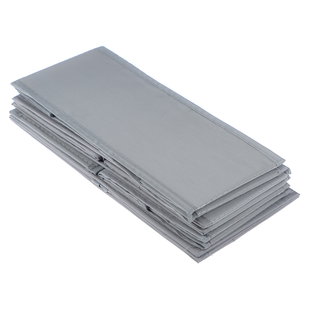 VETTA Короба без крышки, набор 3 шт., 28х28х12см, 28х14х12см, 14х14х12см, полиэстер, серый, арт.№ 457-753