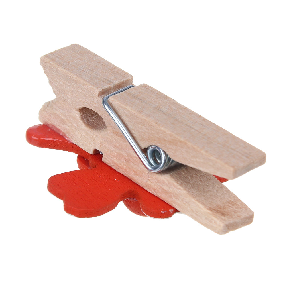 INBLOOM Набор декоративных прищепок Стрекоза 8шт, 3.5см, дерево, арт.№ 153-172