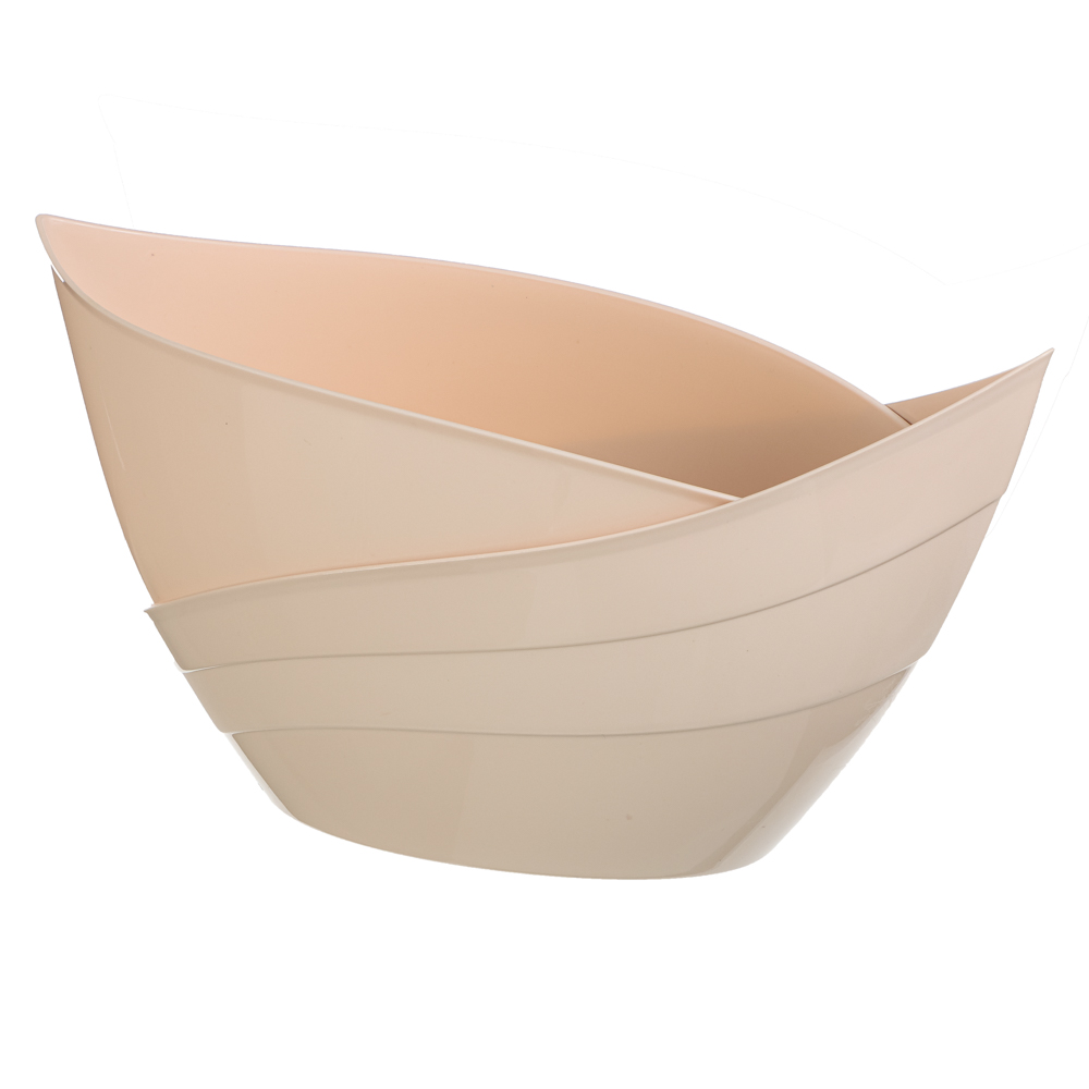 Кашпо "Гармония" 1,5л, полипропилен, пудровый, арт.№ 164-332