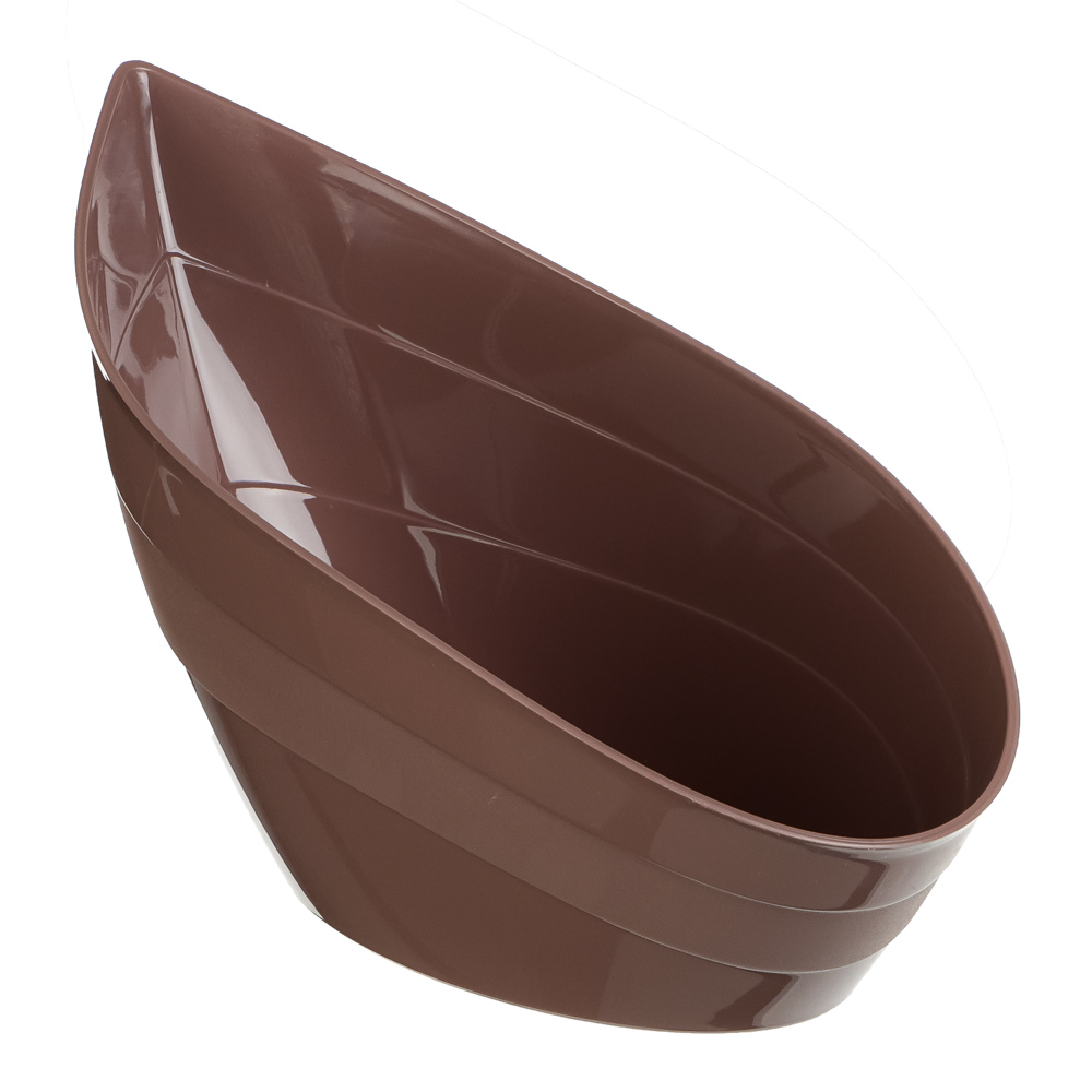 Кашпо "Гармония" 1,5л, полипропилен, мокко/белый, арт.№ 164-333