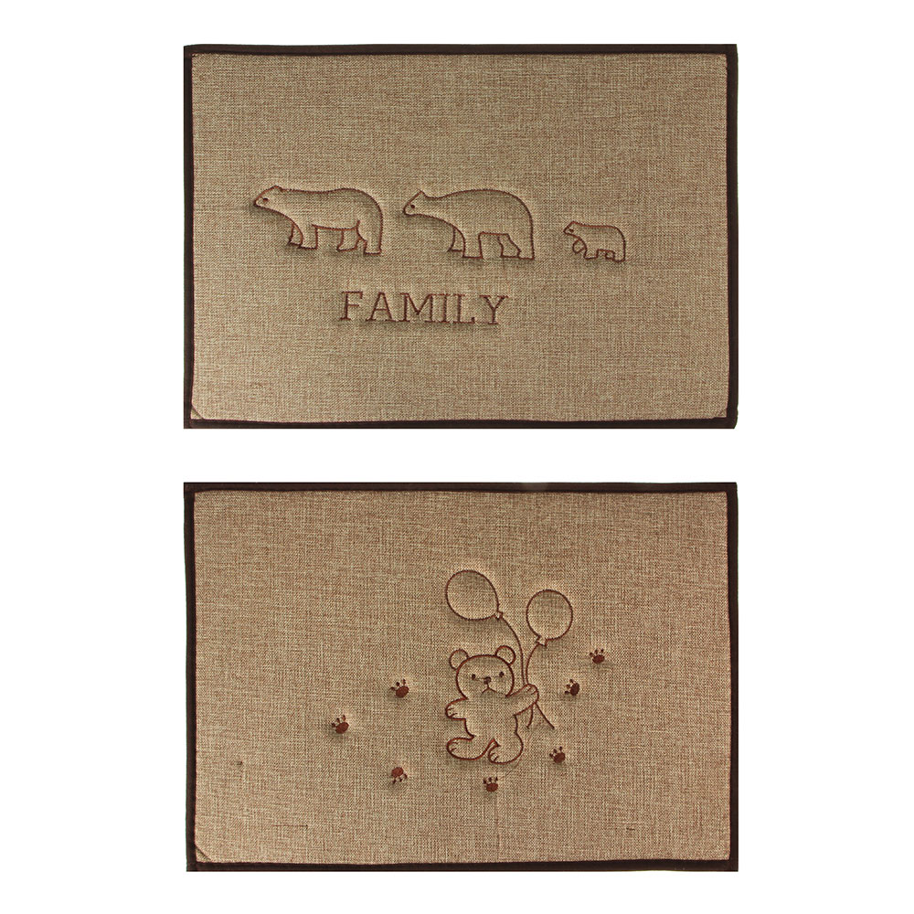 VETTA Коврик в прихожую "Звери", льняное полотно, 40-60см, 2 дизайна, арт.№ 466-293