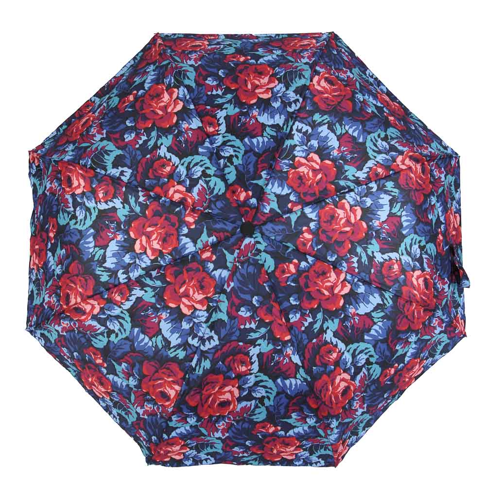 Зонт женский, автомат, сплав, пластик, полиэстер, 55см, 8 спиц, 4 дизайна, арт.№ 302-010
