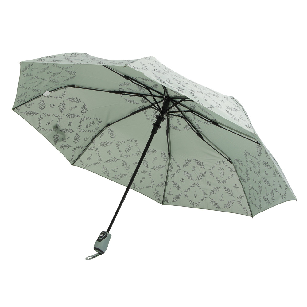 Зонт, полуавтомат, сплав, пластик, полиэстер, 55см, 8 спиц, 5 цветов, арт.№ 302-012