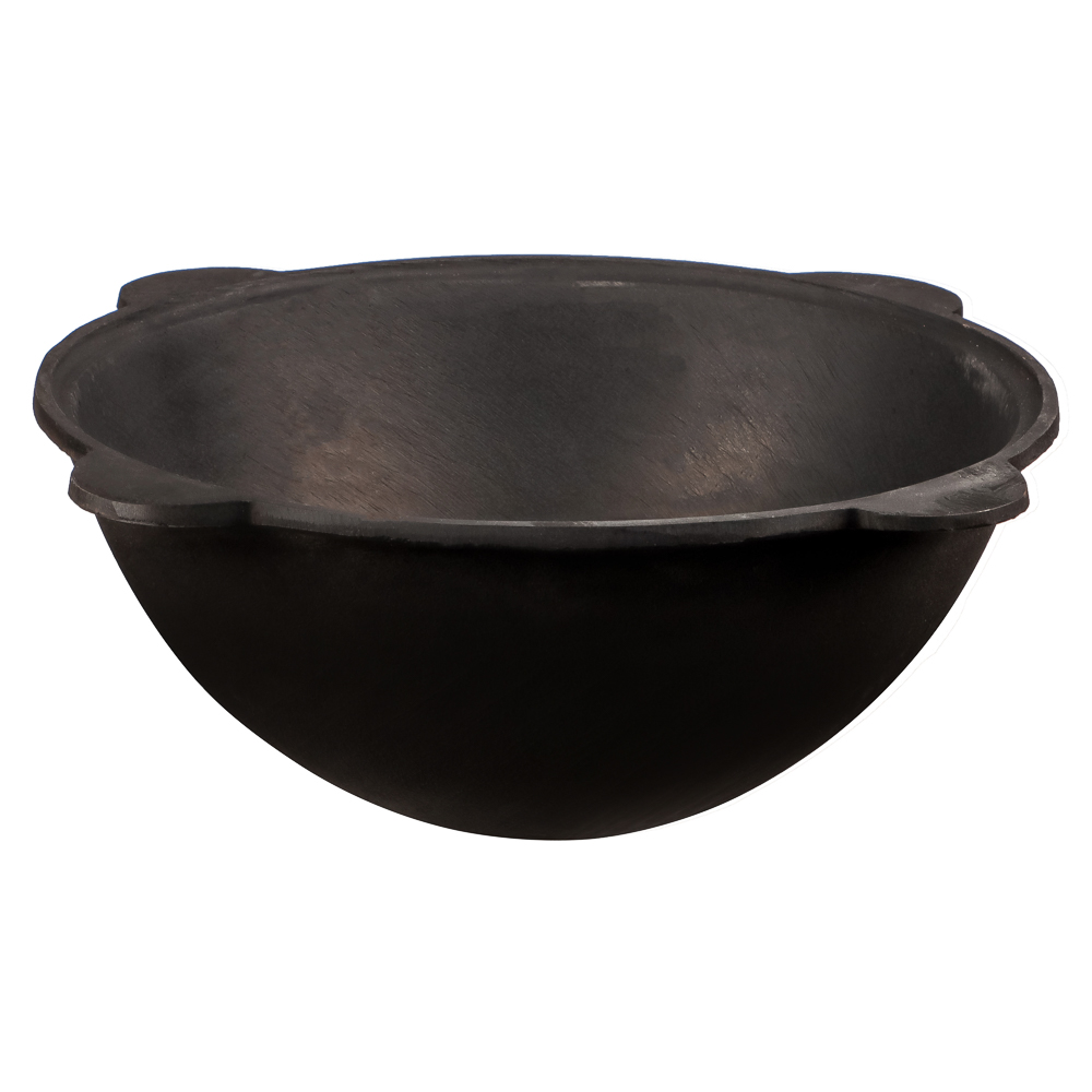 GRILLBOOM Казан чугунный с крышкой 8 л круглое дно 2К-Х066, арт.№ 102-003