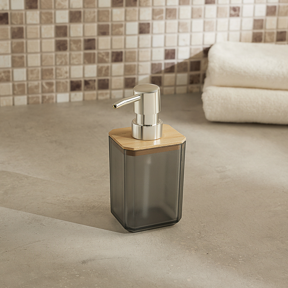 VETTA Дозатор для жидкого мыла "Токио", полистирол, бамбук, арт.№ 463-305