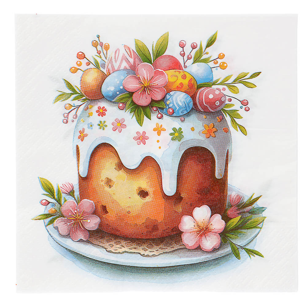 Салфетки бумажные Пасха ассорти, 2 слоя, 33х33см, арт.№ 912-037