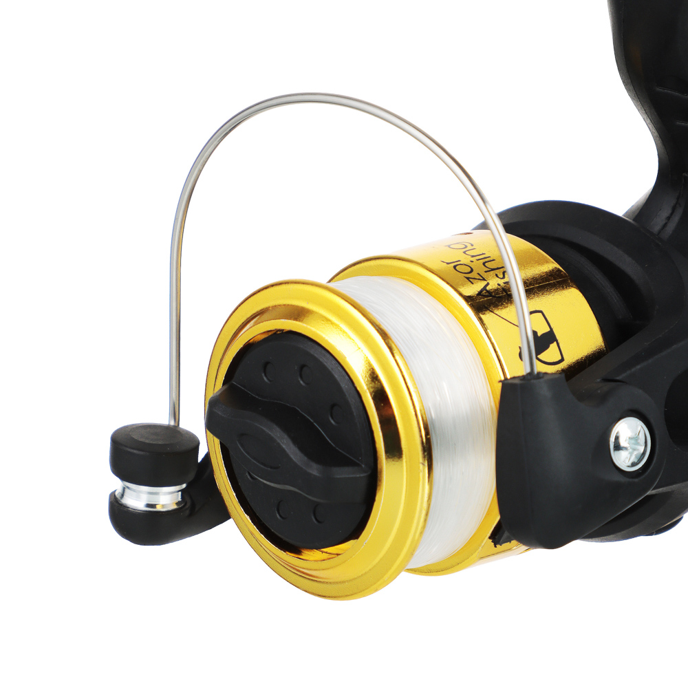 Катушка SY 200 тм AZOR FISHING, передний фрикцион, 1 п.п.,металл, пластик, с леской 0.25 мм, арт.№ 142-039
