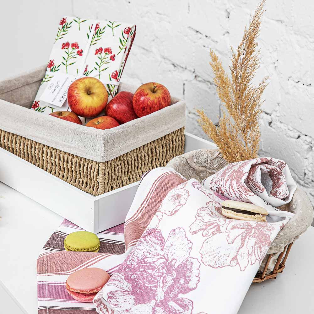 PROVANCE Комплект полотенец кухонных 2шт, 100% хлопок, 40х60см, "Мечта", 2 дизайна, арт.№ 488-009