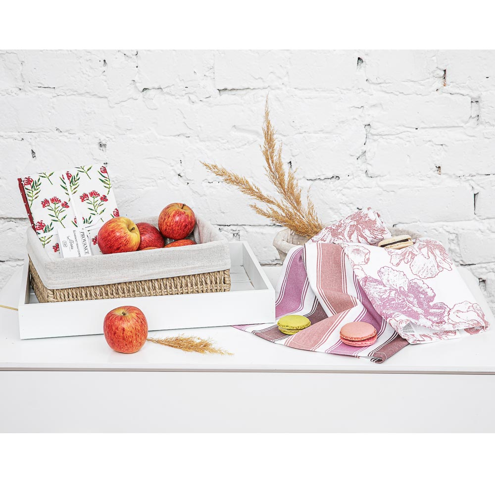 PROVANCE Комплект полотенец кухонных 2шт, 100% хлопок, 40х60см, "Мечта", 2 дизайна, арт.№ 488-009