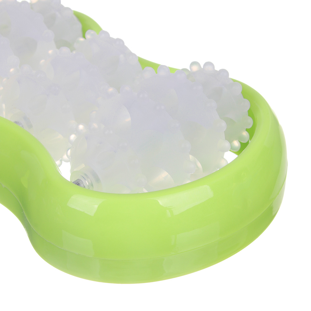 SILAPRO Массажер для тела и ступней, 14x8,5см, ПВХ, металл, антискользящее покрытие, 2 цвета, арт.№ 192-048