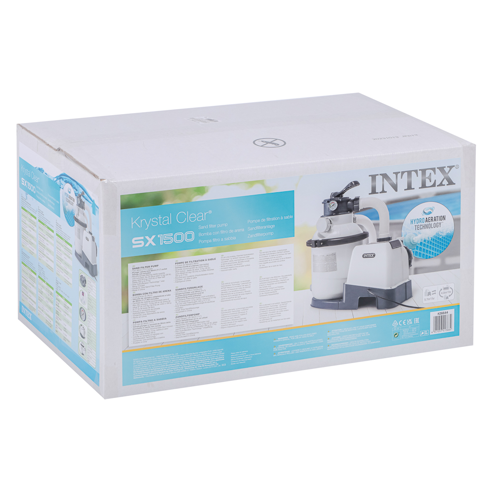INTEX Фильтр насос песочный, (220-240 вольт), 4 м3/час, 26644, арт.№ 047-009